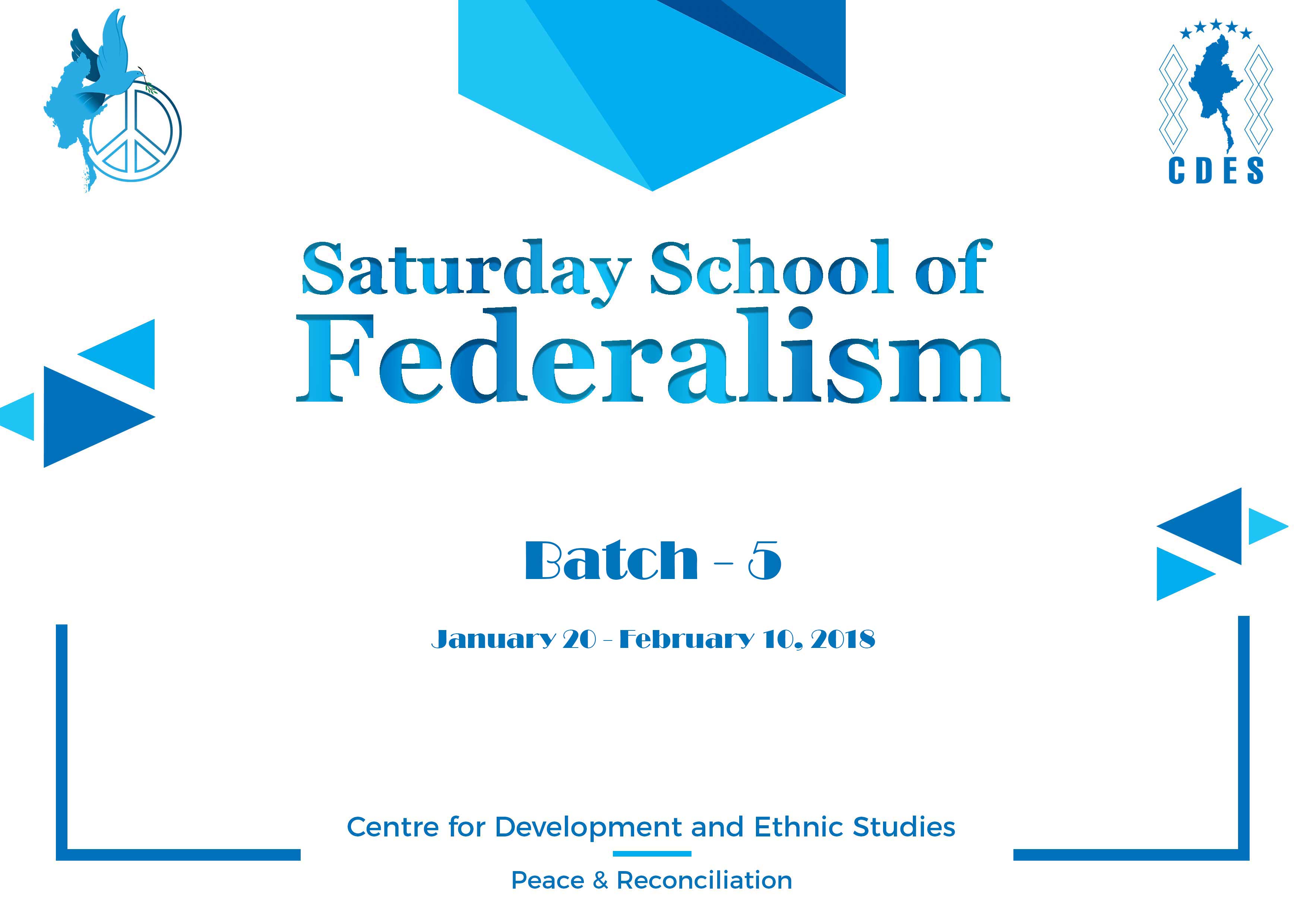 Saturday School of Federalism (Batch-5)